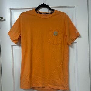 Carhartt Men’s Orange Pocket Tee Size Small